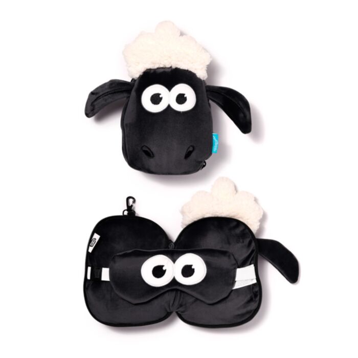 Cestovní polštář a maska na oči Relaxeazzz -Shaun the Sheep - Ovečka