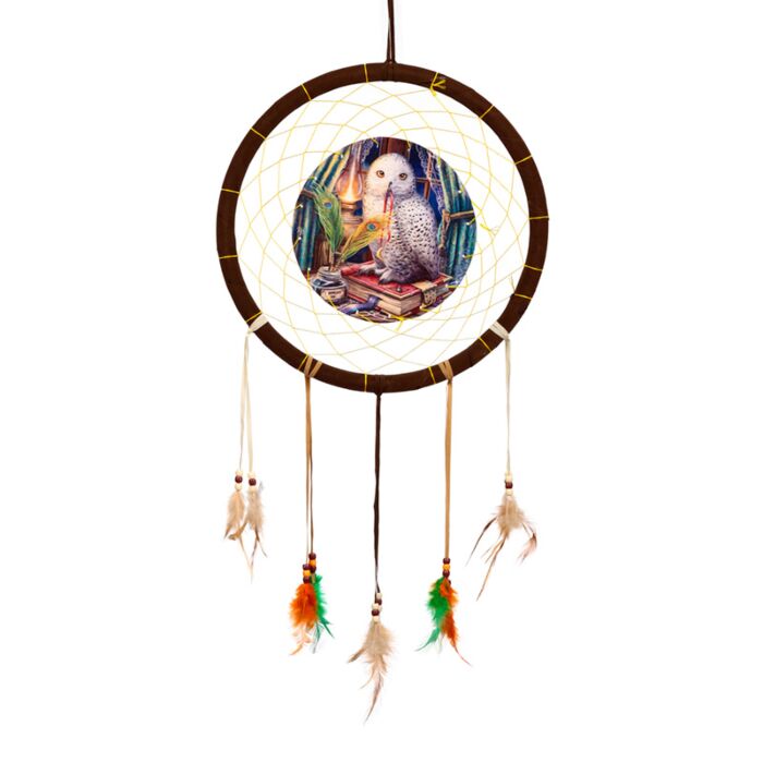 Lapač snů 33 cm - Lisa Parker - Sova - Strážce kouzel