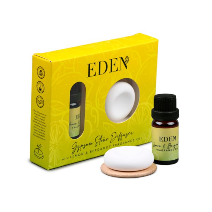 Vonný kámen (sádra) a olej - Eden - Citrón a bergamot