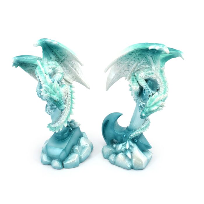 Dekorace - soška - Temné legendy - Ledový krystal -  Drak se zbraní