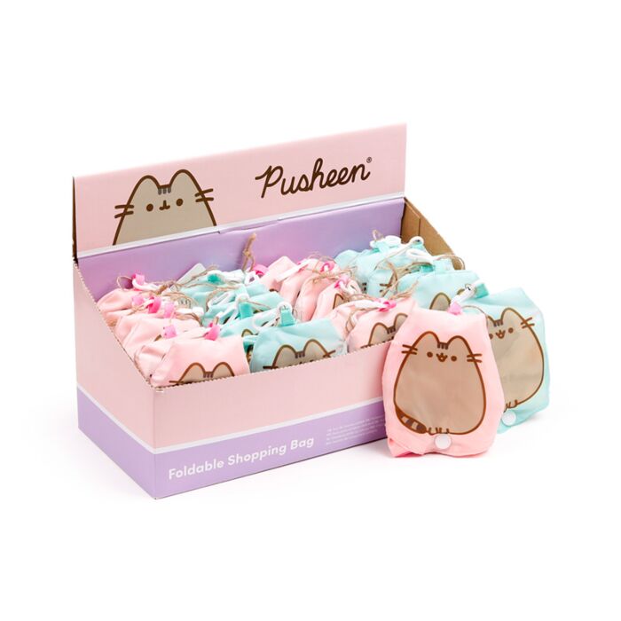 Skládací nákupní taška - Kočka Pusheen Srdce a hvězda