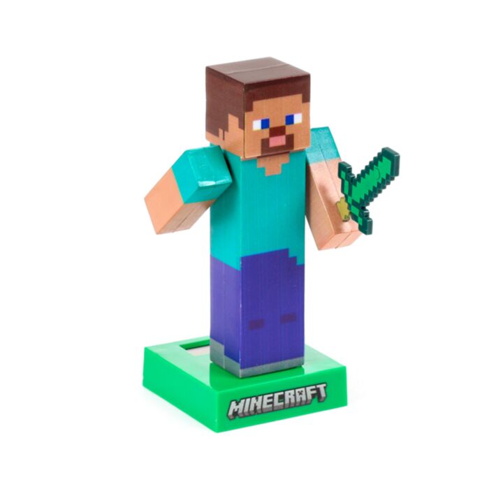 Figurka - solární - Minecraft Steve