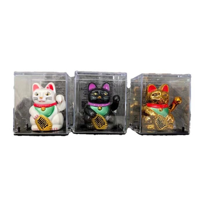 Figurka - solární - mini - Kočka Maneki Neko 