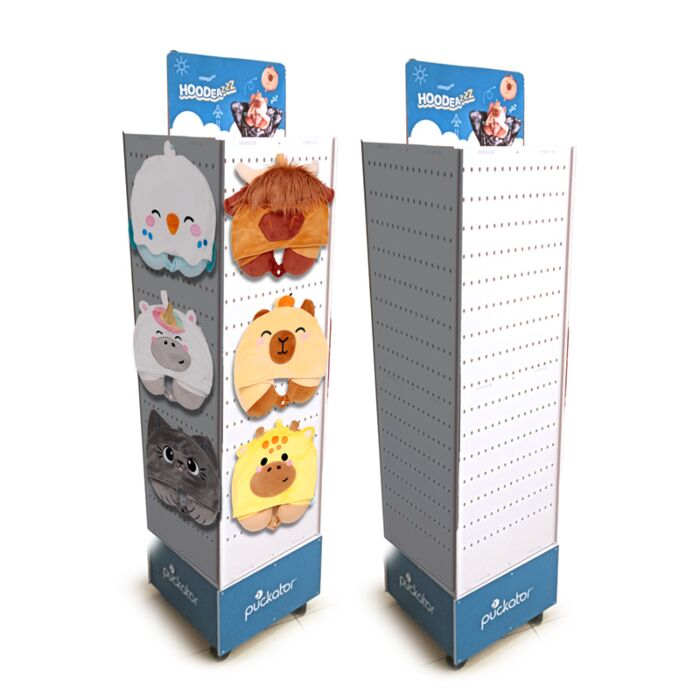 Stojan - Cestovní polštářky s kapucí Hoodeazzz  - otočný - 30 háčků