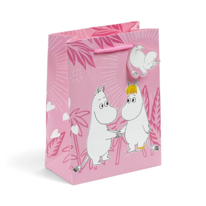 Dárková taška - Střední - Moomin - Mumínek - Tammi - růžová