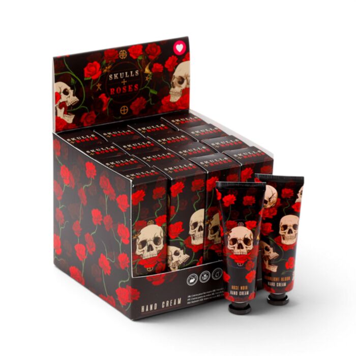 Hydratační krém na ruce 30ml - Skulls & Roses - Lebka a růže