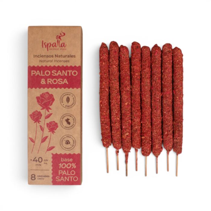 Vonné tyčinky - silné - Ispalla - Peru - Palo Santo & Růže