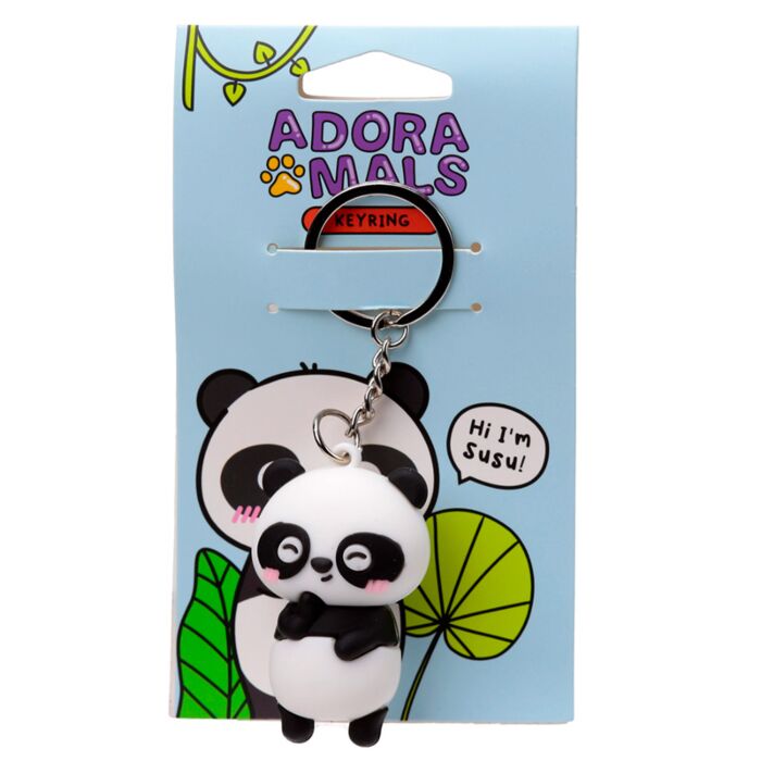 Klíčenka - 3D - PVC - Panda Susu - Adoramals - zvířátka