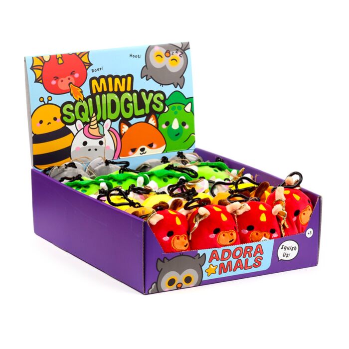 Klíčenka - plyšová- Squidglys Adoramals - zvířátka