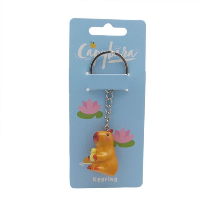Klíčenka - Capybara - Kapybara s kačenkou