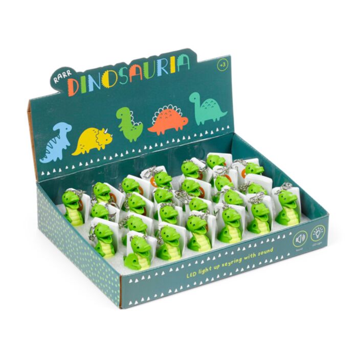 Klíčenka - LED osvětlení a zvuk - Dinosaurus