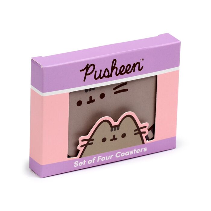 Sada 4 podtácků - Kočka Pusheen