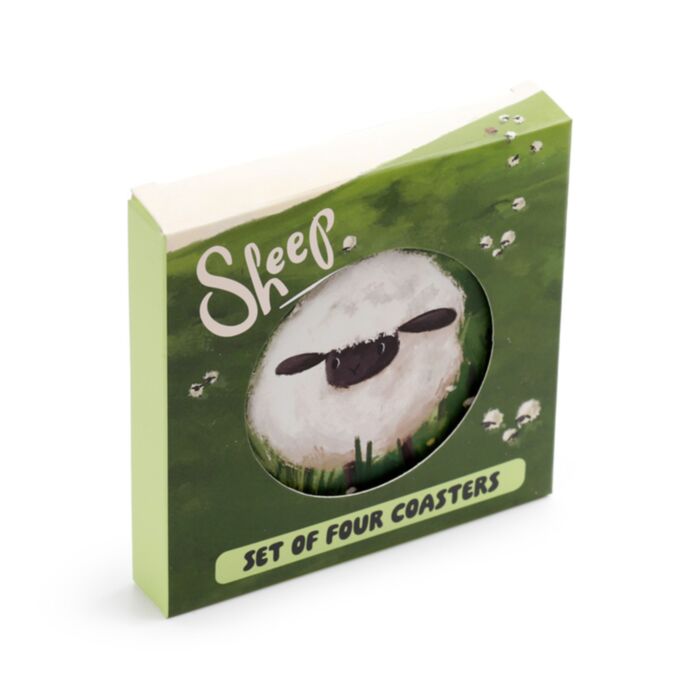 Sada 4 podtácků - Sheep - Ovečka