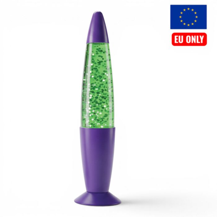 Glitter lampa - měnící se barvy - USB - Fialová