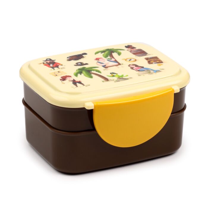 Svačinový box s příborem Bento box - Pirát Jolly Rogers