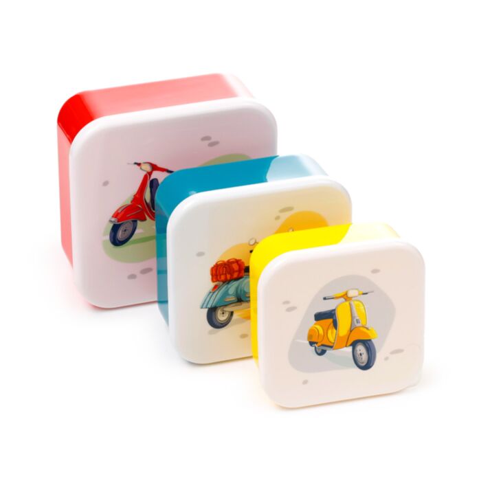 Svačinový box 3 ks - M/L/XL - Scooter - Skútr