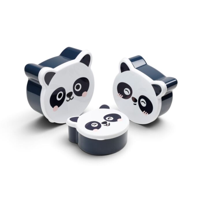 Svačinový box 3 ks - M/L/XL - Adoramals - Panda
