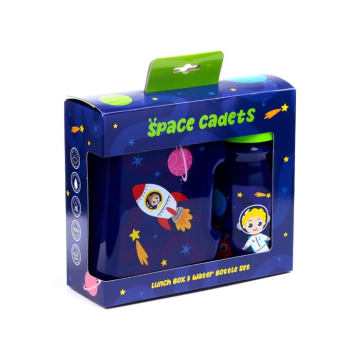 Sada - Svačinový box a láhev na vodu - Space cadet - Vesmír - Astronaut