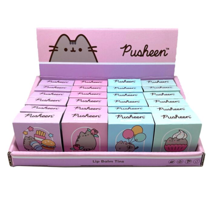 Balzám na rty - plechová krabička - Kočka Pusheen 2024