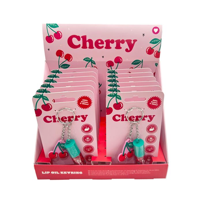 Olejový balzám na rty a klíčenka - třešeň - Cherry