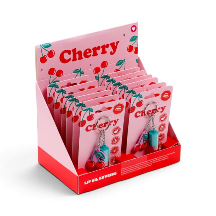 Olejový balzám na rty a klíčenka - třešeň - Cherry