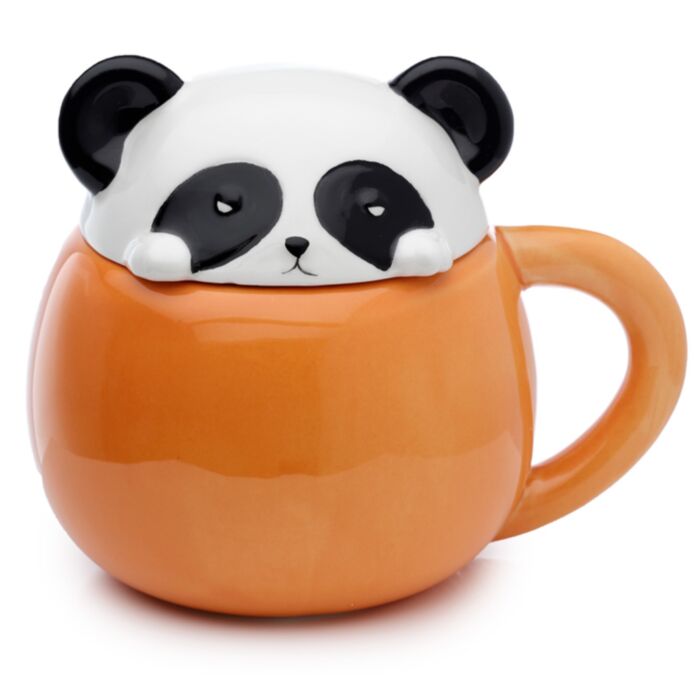 Keramický hrnek s víčkem - Adoramals Panda