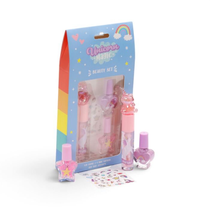 Sada kosmetiky pro děti – lesk na rty a lak na nehty - Unicorn Magic - Jednorožec