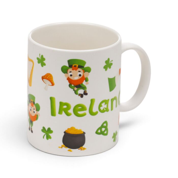 Porcelánový hrnek - Luck of the Irish - Skřítek Leprechaun