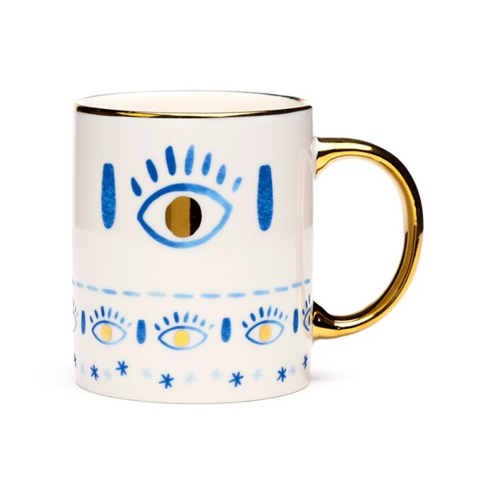 Porcelánový hrnek - 300 ml - Evil Eye - Boží oko - talisman