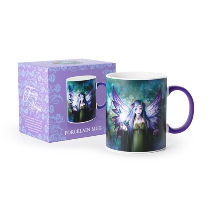 Porcelánový hrnek - Anne Stokes - Víla
