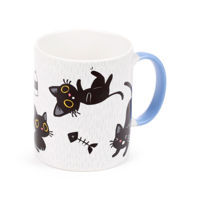 Porcelánový hrnek - 300 ml - Lucky the Black Cat - Černá kočka