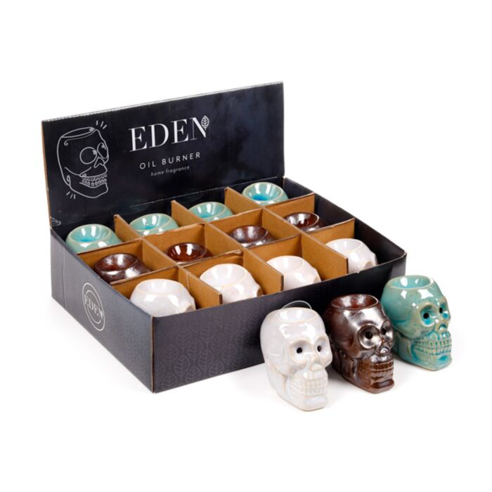 Malá keramická aromalampa Eden Lebka
