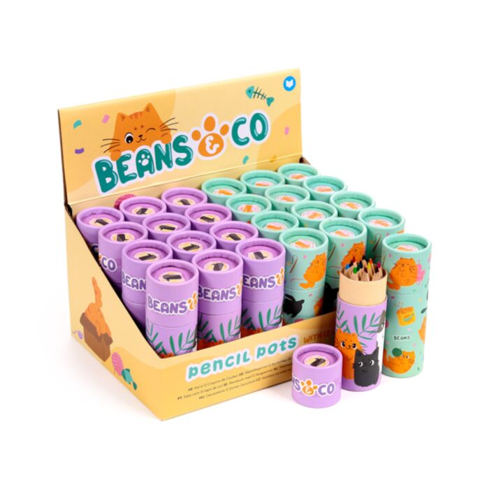 Sada pastelek - krabička -12 ks - Kočka Beans & Co