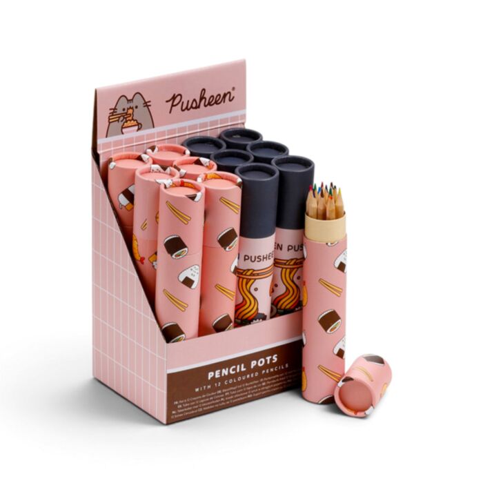 Sada pastelek - krabička -12 ks - dlouhé - Kočka Pusheen - Bento Club