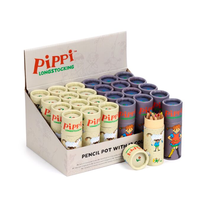 Sada pastelek - krabička -12 ks - Pipi Dlouhá punčocha