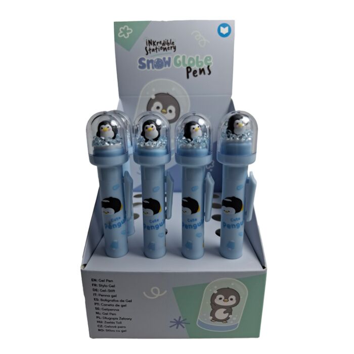 Ozdobná propiska - sněžítko - Adoramals - Tučňák