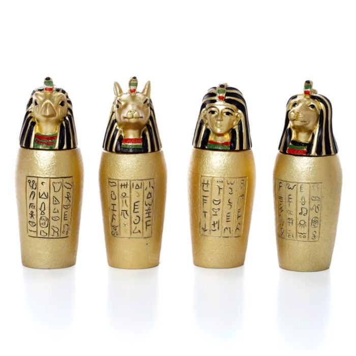 Dekorativní soška - Egyptská kanopa-zlatá