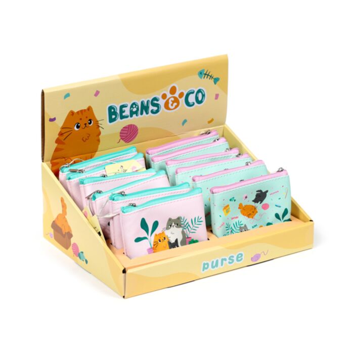 Peněženka z PVC - Kočka Beans & Co