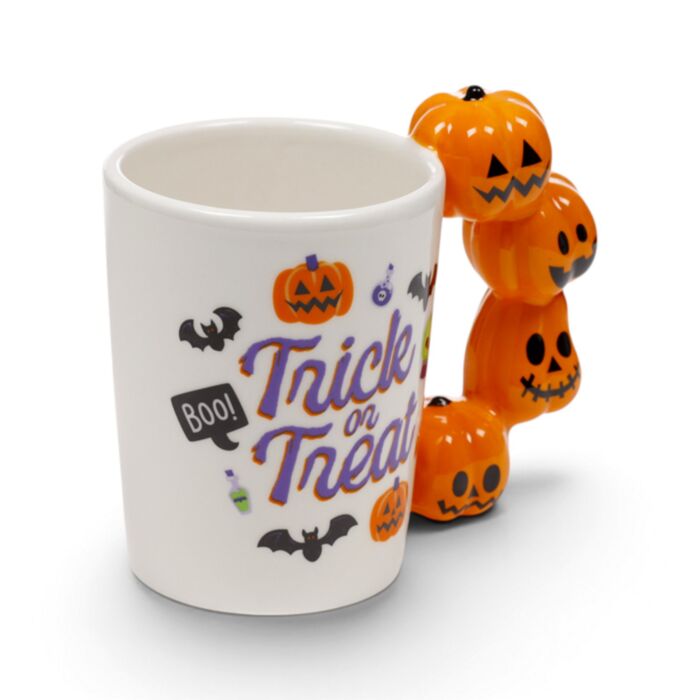 Keramický hrnek s rukojetí ve tvaru dýně - Spooky - Strašidýlko