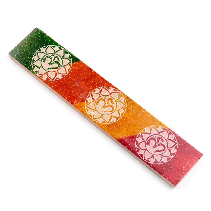 Stojánek - vonné tyčinky - Om - vyřezávaný