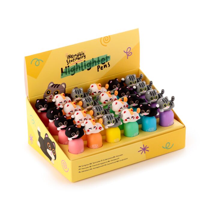 Zvýrazňovač s ozdobou - Rotomilá kočička