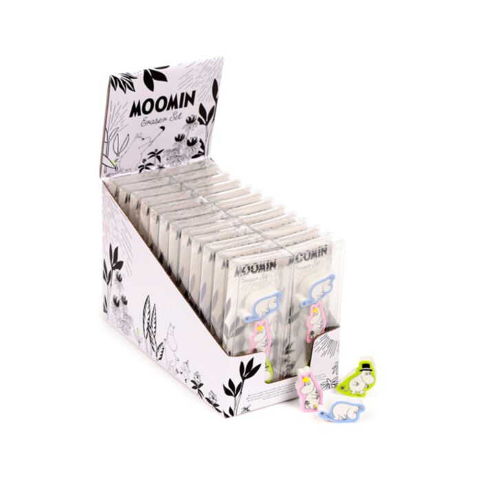 Sada 3 gum - Moomin - Mumínek - zahrada