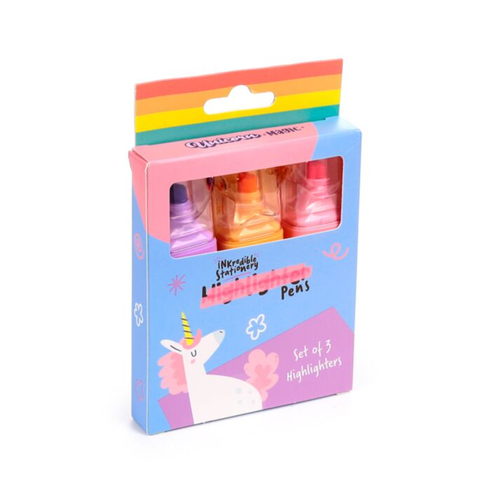 Zvýrazňovač - Unicorn Magic - Jednorožec - sada 3 ks
