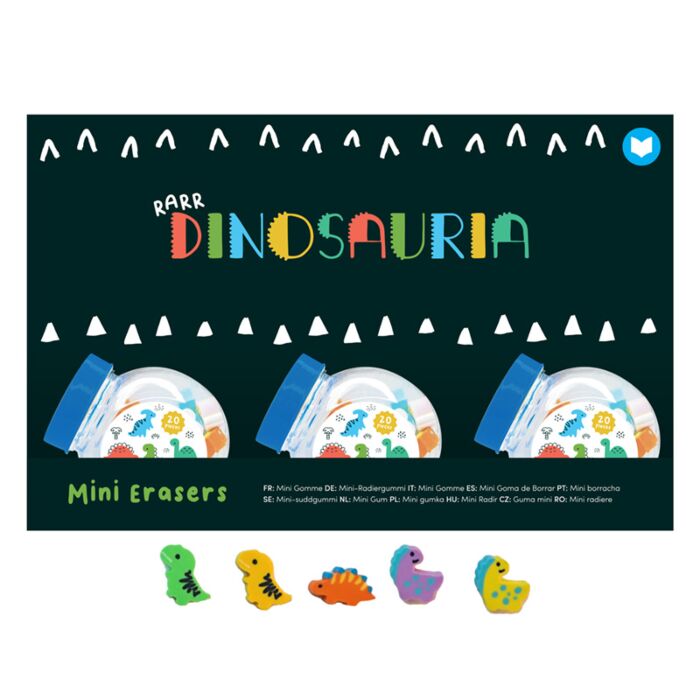 Guma - mini - krabička -Dinosaurus