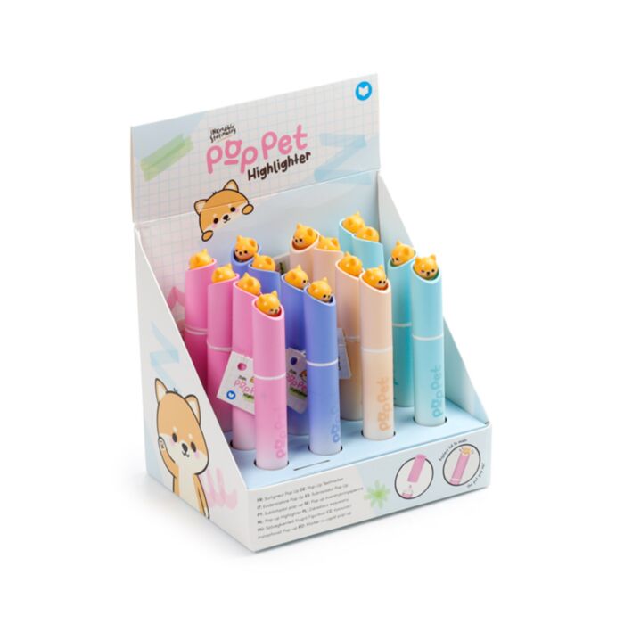 Zvýrazňovač - Adoramals Pets - Pop Pet - Shiba Inu - Pes