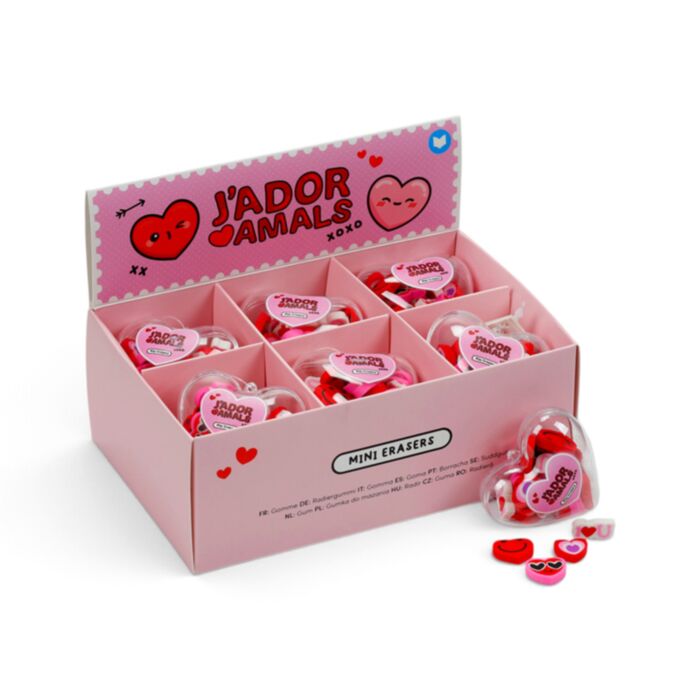 Guma - mini - krabička - J'Adoramals - Srdce