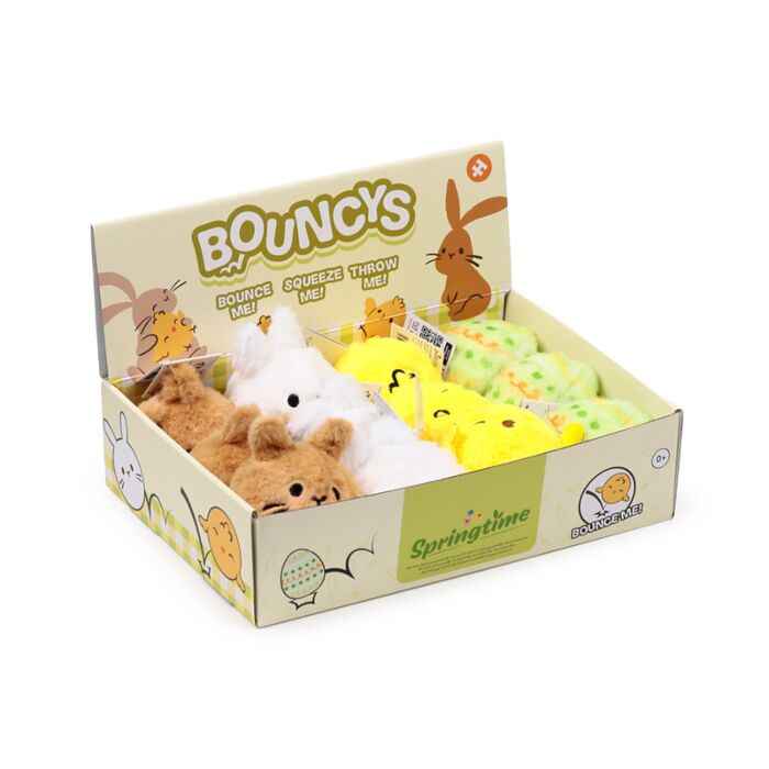 Plyšový skákací míček - Springtime - Jaro - Králík - Kuřátko