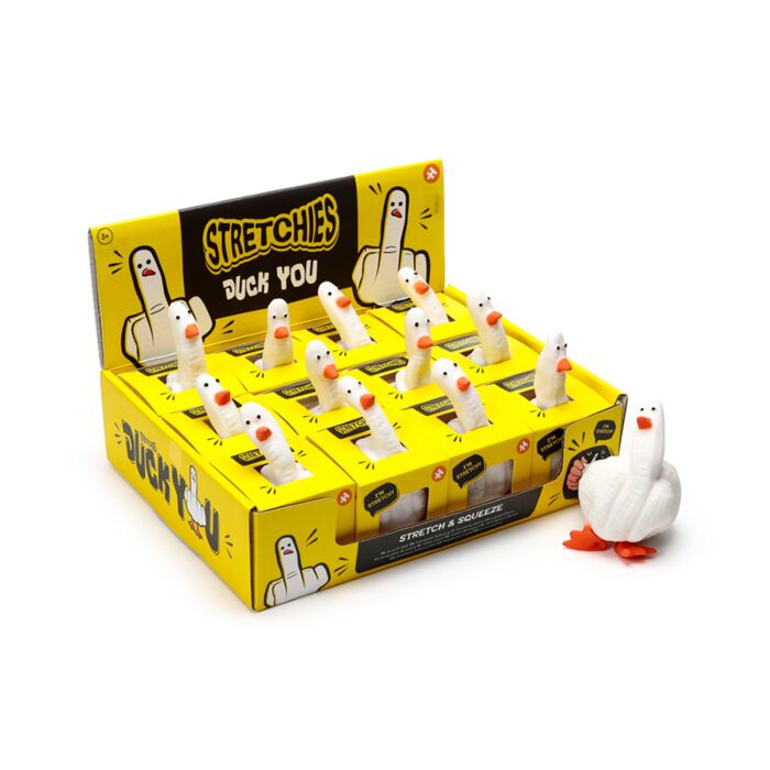 Natahovací hračka -antistres - Duck You - Kachnička