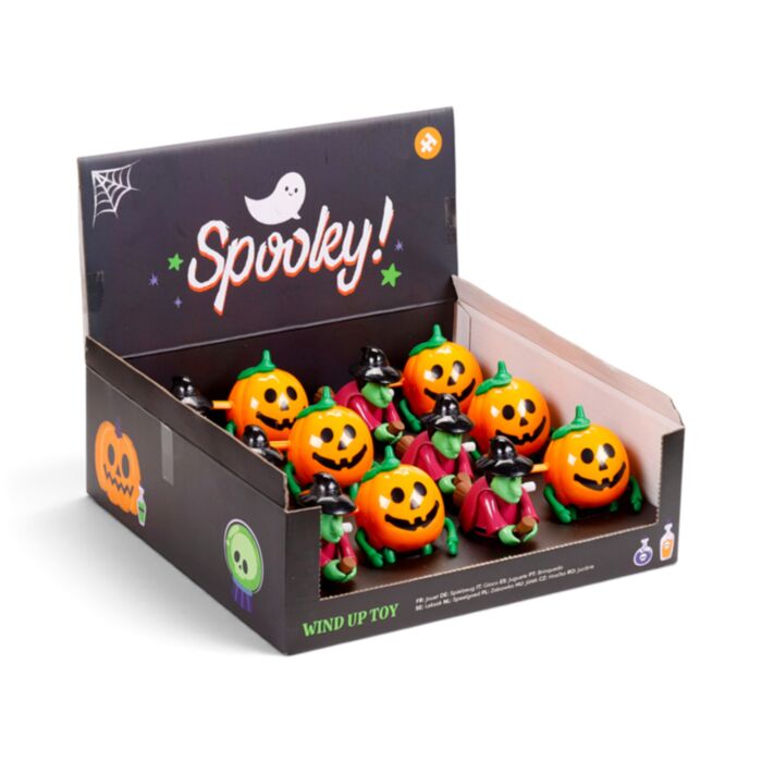 Hračka - natahovací - Spooky - Čarodějnice a dýně