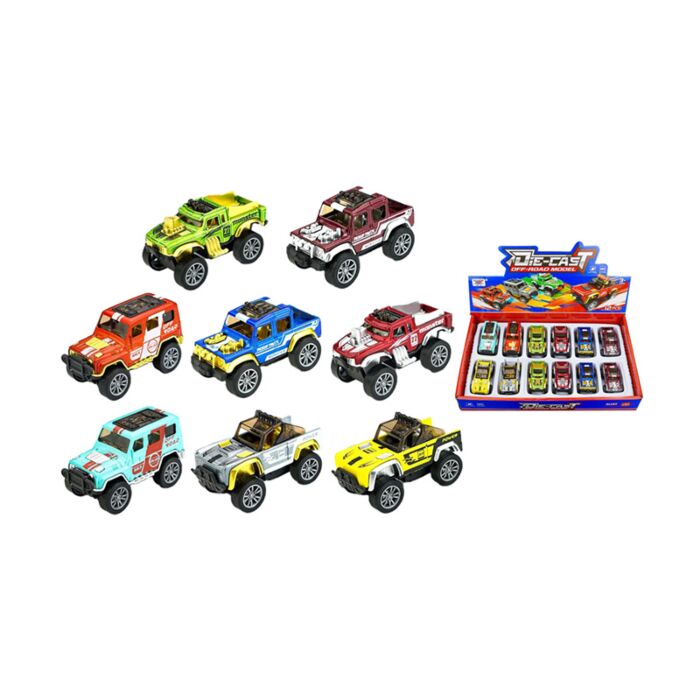 Autíčko - třecí pohon -Terénní jeep 4×4 – třecí pohon